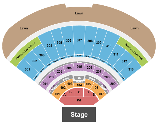 Morton Amphitheater Mumford & Sons Seating Chart